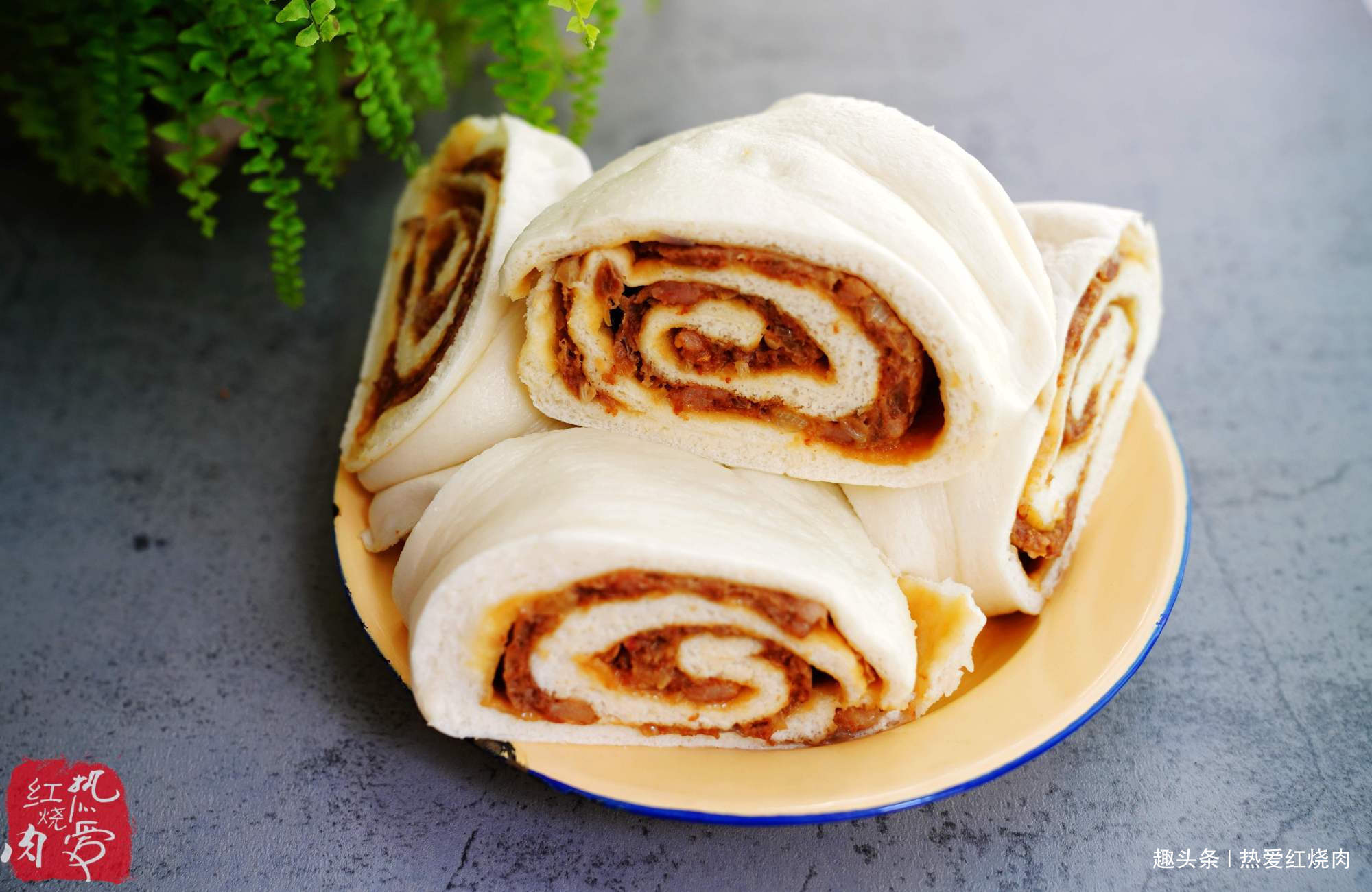 肉馅儿|包子总是捏不好，干脆放弃改做它吧！一准又白又胖又暄腾还格外香