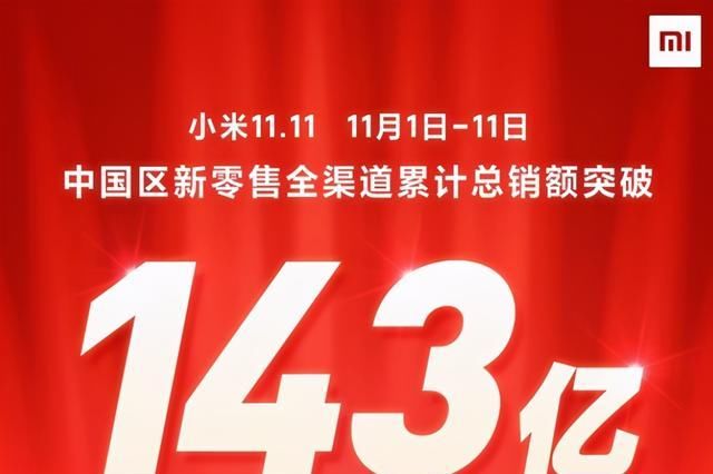 消费者|米粉双11剁手成绩官宣：狂买143亿，小米手机销量成功登顶