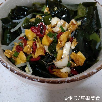 黄豆芽拌海带#白色情人节限定美味#