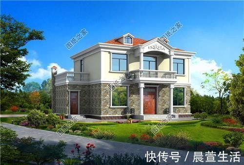 卫生间|推荐三款二层自建房设计图,占地不超过120平米,依旧大气时尚