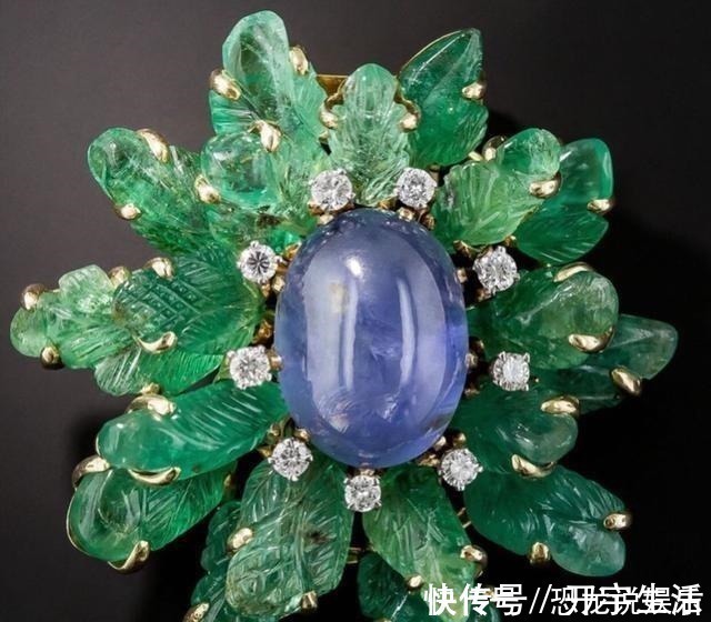 英寸#一枚重达16克拉的古董级星光蓝宝石胸针,为何如此让人着迷
