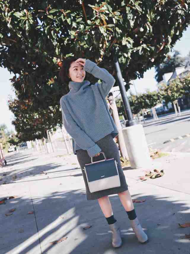 高领毛衣 大衣内搭别乱选!一件高领毛衣就能满足所有的穿衣需求,温柔优雅