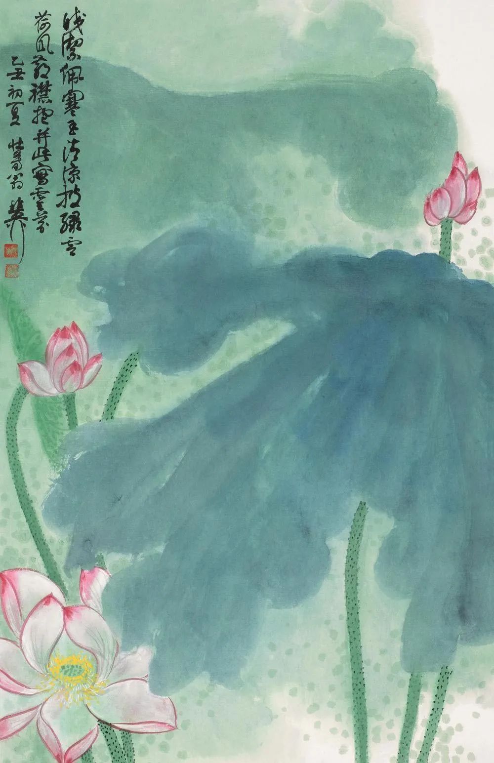 荷塘$谢稚柳的江南荷塘，美翻了