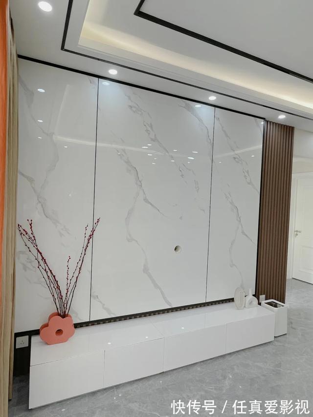 吊顶|马上搬新家了,虽说不上惊艳,但很耐看,尤其是电视墙,漂亮大方