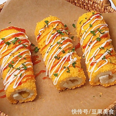芝士片|芝士吐司香肠卷，快速解锁吐司的神仙吃法