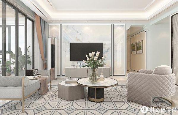 玄关|175㎡新家装成“轻奢美式”，整体敞亮大气又温馨，这才是理想居所