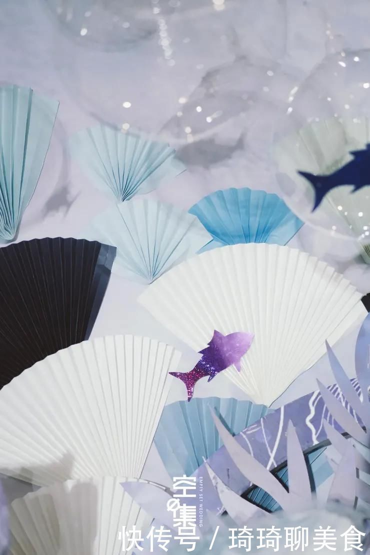 因为爱情|这场蓝色+紫色系海洋主题婚礼,浪漫演绎了属于你我的海底世界