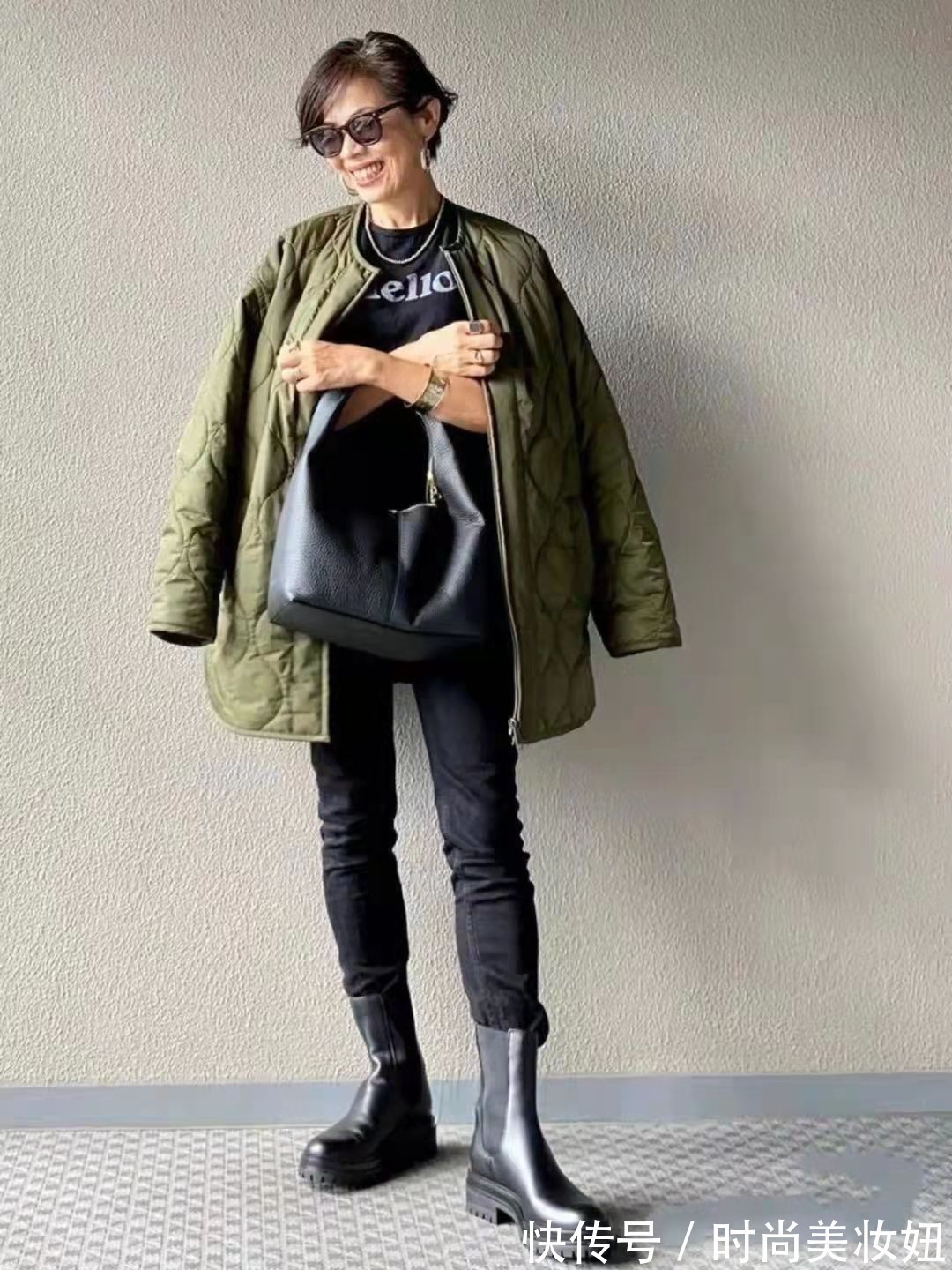 姐姐|这位58岁“小个子”姐姐太会穿,每套都保暖洋气,大妈们都该学学