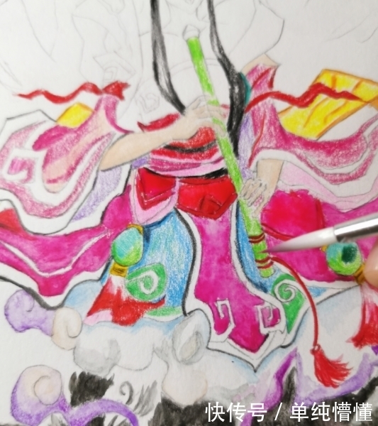 手绘|玩家手绘:拙作之笛舞小姐姐