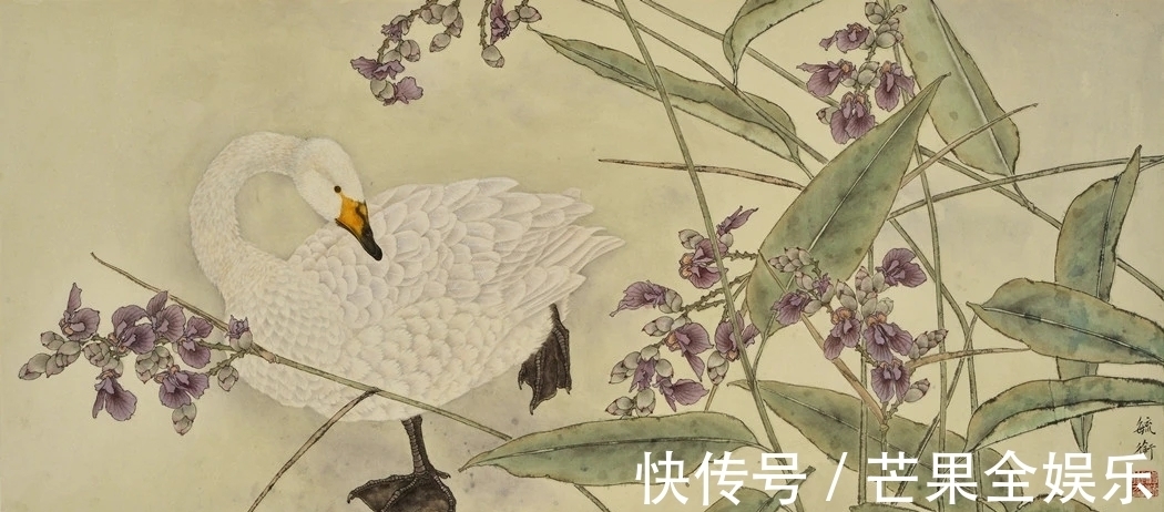 翁毓衔$一个善于造境的青年国画才子|翁毓衔花鸟画