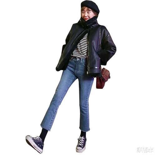 牛仔裤 我说媳妇怎么不穿小脚裤了,原来是爱上了牛仔裤,遮肉又时尚