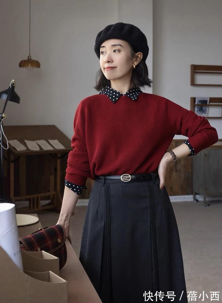 线条|女人无论年纪多大,秋天穿衣没灵感就选“毛衣”,这些技巧够你用