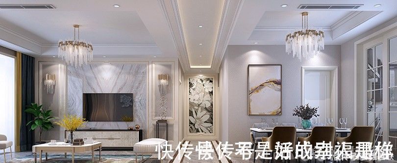 背景墙|看一眼就心动的140平现代风，精致优雅，刚需房也能装出豪宅范