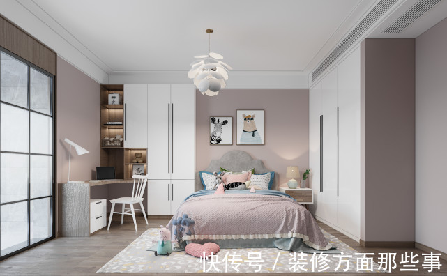 卧室|126平现代简约三居室，格调大方，线条轻爽明快