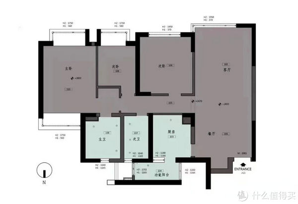 玄关|126㎡做一室一厅？她家的诸多大胆设计，让人眼前一亮！