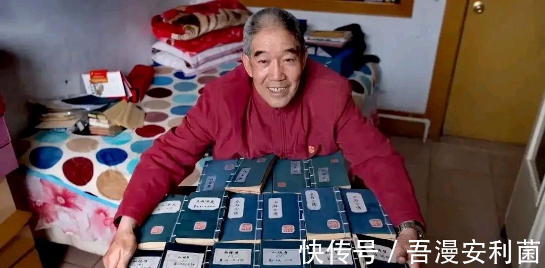 毛笔#山西七旬老人,历时七年,写废100多支毛笔练习书法,却遭嘲笑