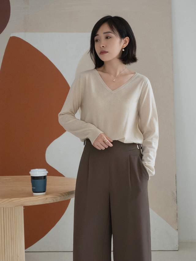 半身裙|秋季,针织衫怎么穿才高级?搭配半身裙或牛仔裤优雅洋气,超好看