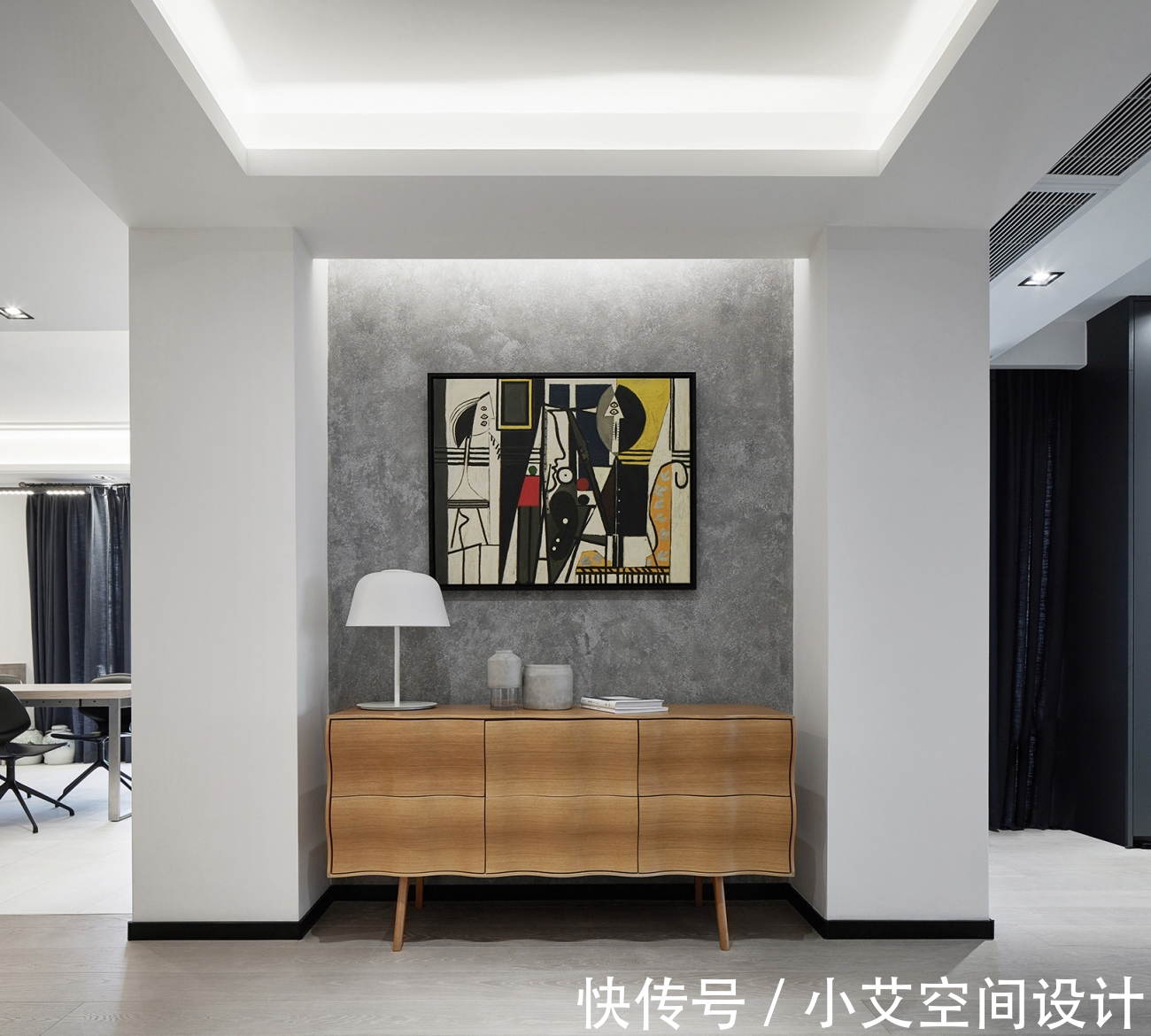 黑白灰|365㎡软装设计,黑白灰练成一首冷峻又炙热的诗!