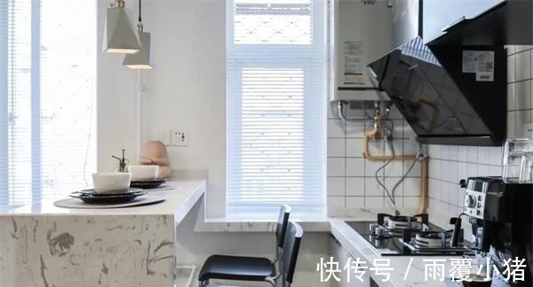 吧台|一家5口挤住68㎡小户型,设计师硬改成3室1厅,没想到还很宽敞!