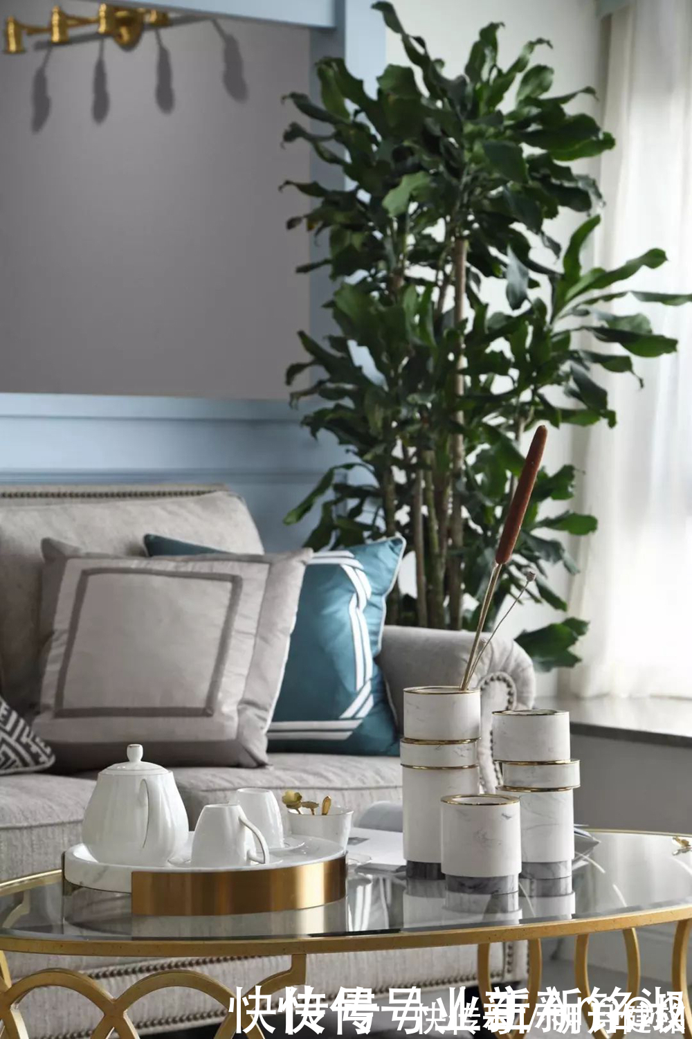 电控柜|大房型想设计美式轻奢风格,187平的大平层这样设计,优雅高品质