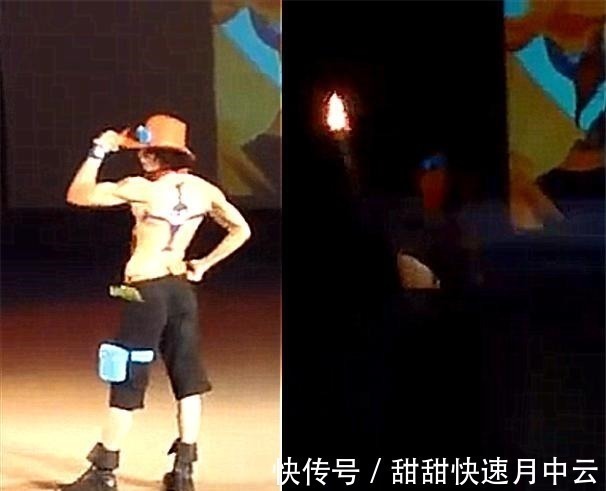 人物|同样是cos火拳艾斯,前三位都是在模仿,只有他敢用真火