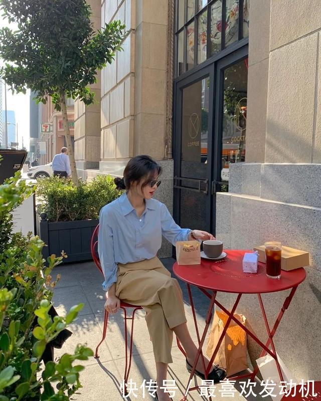 衬衣|初秋“王者搭配”衬衫 + 烟管裤,每个年龄段都能出别样style