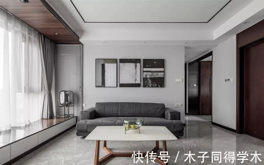 格调|103平㎡现代简约风新房,客餐厅巧妙设计,整体格调满满!