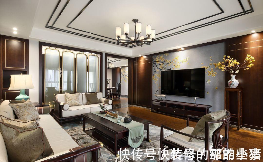 腊梅|177平的中式设计,营造舒适惬意的诗意家园,满足日常生活
