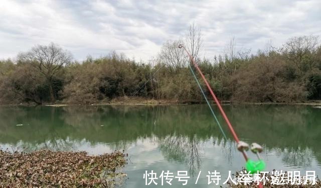 冬钓鲫鱼的“偷懒”玩法,筏竿配上串钩,再也不怕鱼儿跑远了