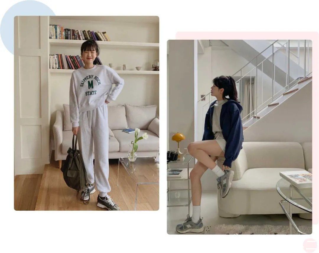 韩系博主的穿搭：一种是精致温柔风，另一种是青春校园休闲风