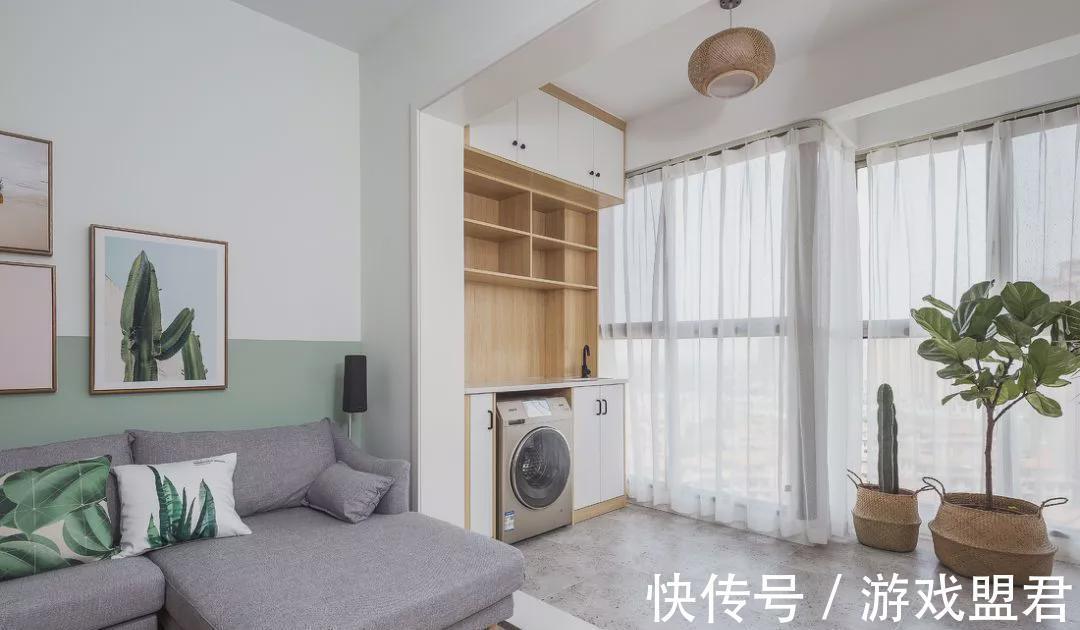 隐形晾衣架|别人家颜值爆表的休闲区阳台,衣服到底是怎么晾的?