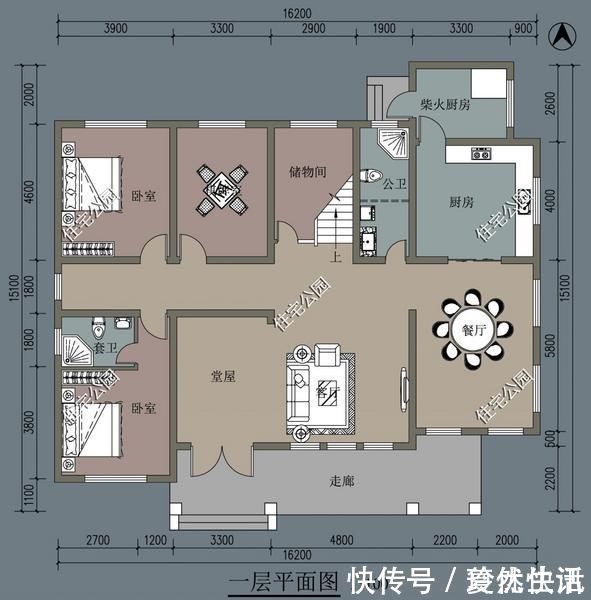美好的生活|3套自建房图纸分享,农村堂屋这么设计合理吗