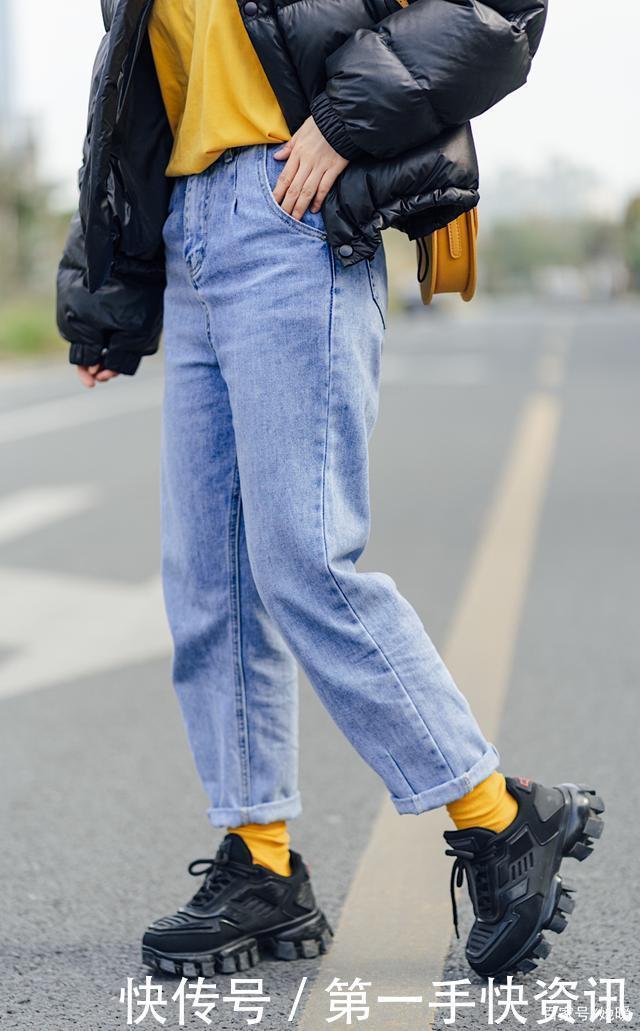 棉服 + 直筒裤,上班上学照着穿!