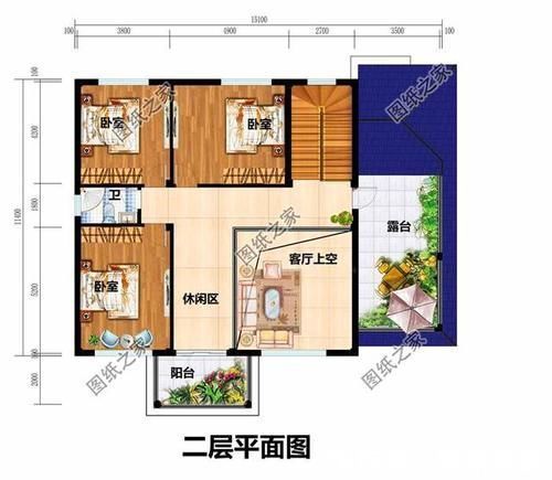 占地面积|二层别墅带小配房设计图,接地气的乡村别墅,这样的户型谁不爱?