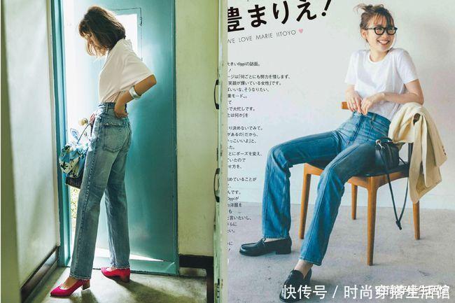 三点一线|T恤+牛仔裤,怎么搭会显得年轻些?取决于这些细节