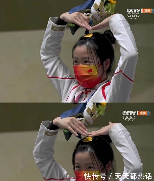 安踏|杨倩首夺奥运金牌太长脸！穿国货比高奢有排面，娃娃脸比明星都美！