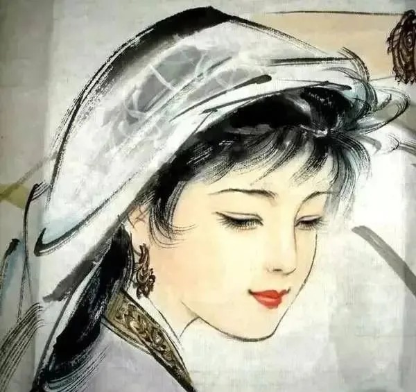 中国画#刘继卣的中国画美女，简直美爆了！