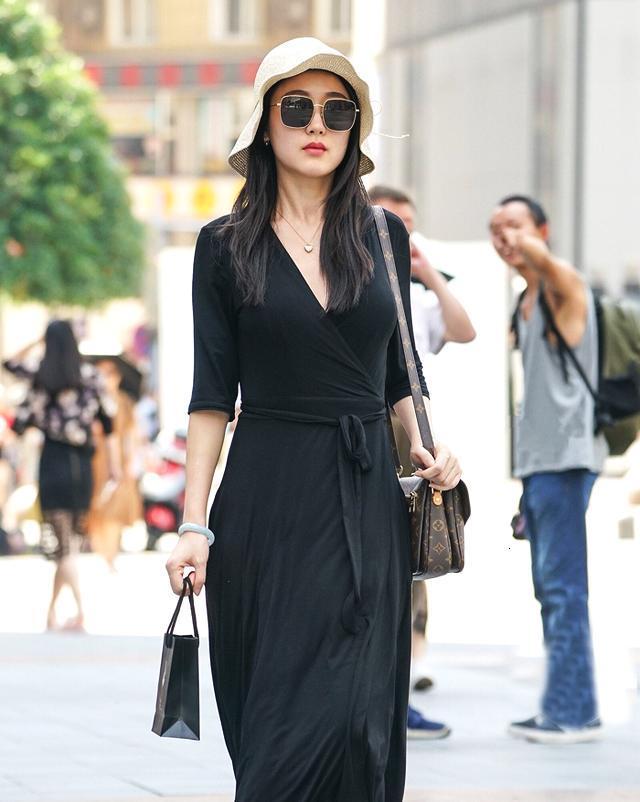 鱼尾|短发小姐姐,飘逸的黄色鱼尾长裙,尽显 妩媚的女性美!