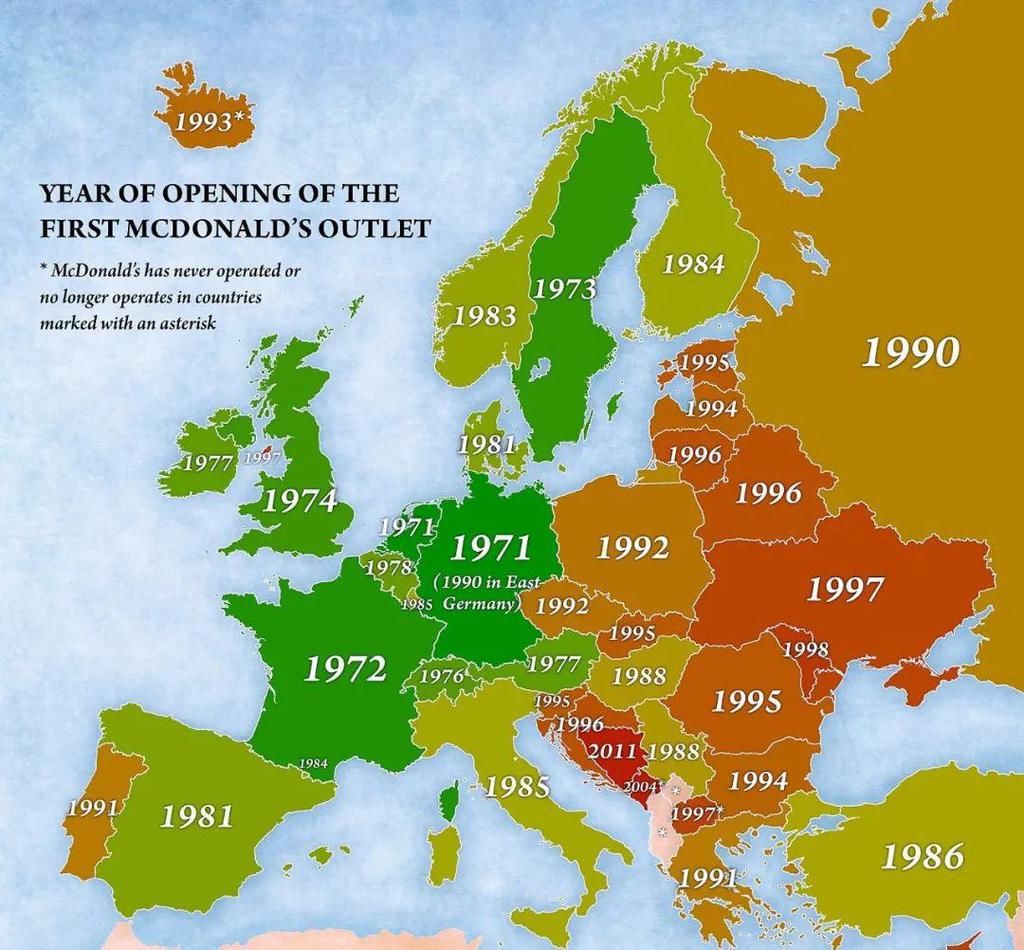  配色方案|为什么欧洲的麦当劳颜色是绿色的？