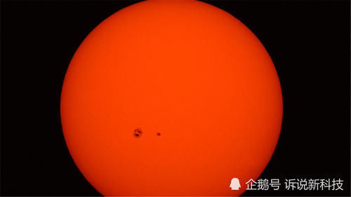 太阳黑子 太阳出现了6794千米的缺口或许还会增大,地球要迎来冰河时期了