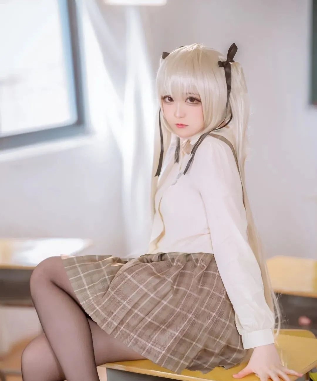 cos|cos:双马尾乖巧穹妹cos正片@小夜子