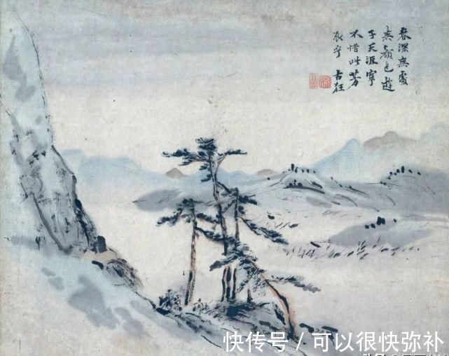 高其佩|用指头画画从他开始的，看看他画的山水画云山雾绕别具一格