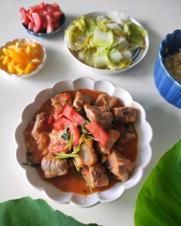 快手|10分钟快手菜百香果西红柿排骨，做饭不发愁