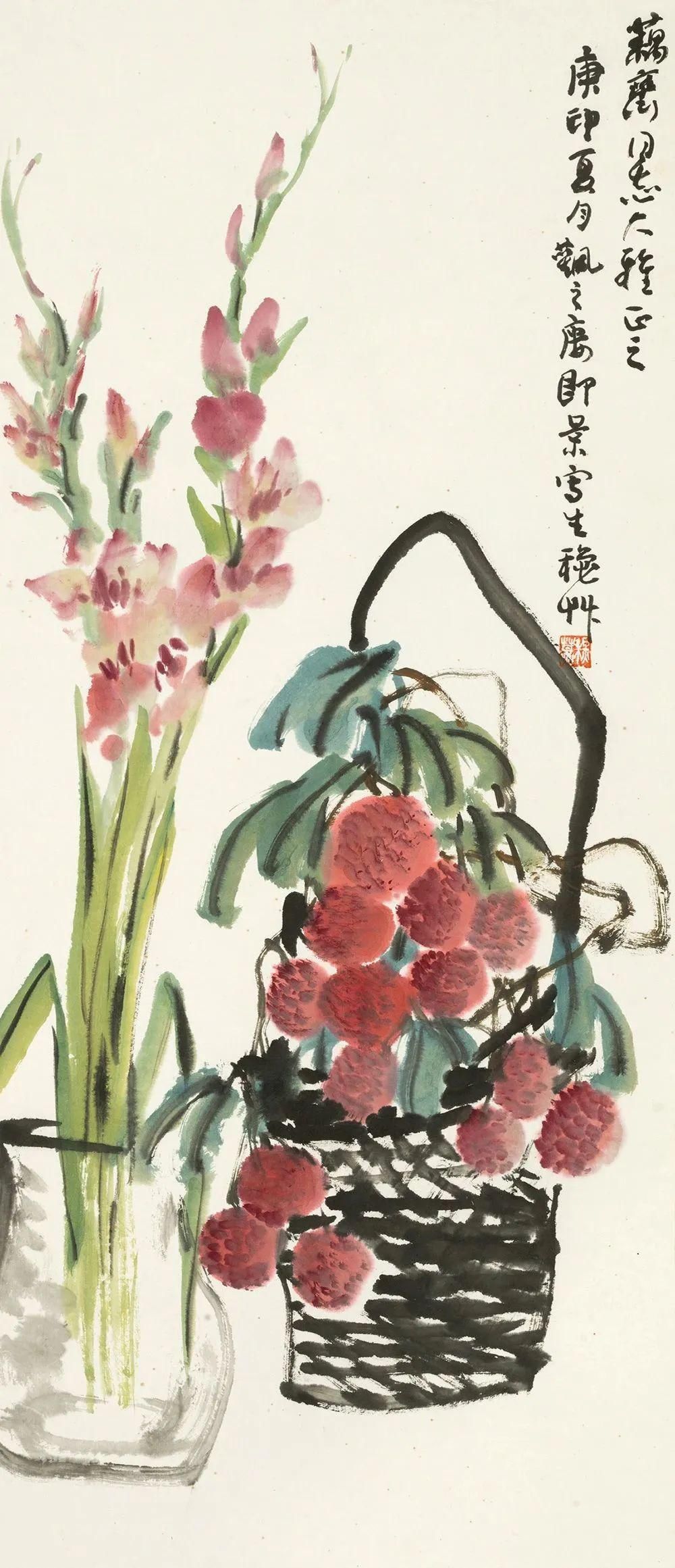  带给|大写意花卉作品，让这些花卉带给大家一些生活中的点滴美好