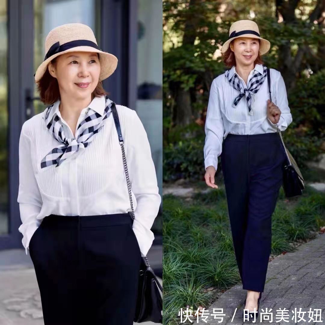 穿搭 这才是“奶奶辈”的衬衫穿搭,掌握4个穿搭技巧,优雅到骨子里