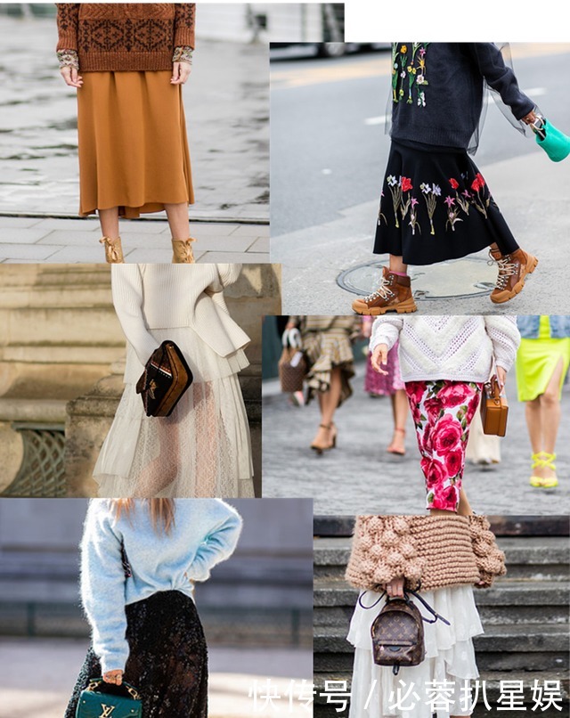 毛衣|冬季毛衣+半裙的8种搭配示范,演绎轻熟女人魅力,浪漫又优雅