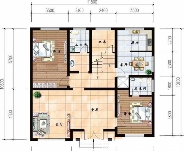 别墅|面砖搭配真石漆装饰的别墅,每栋造价30多万,在农村很流行!