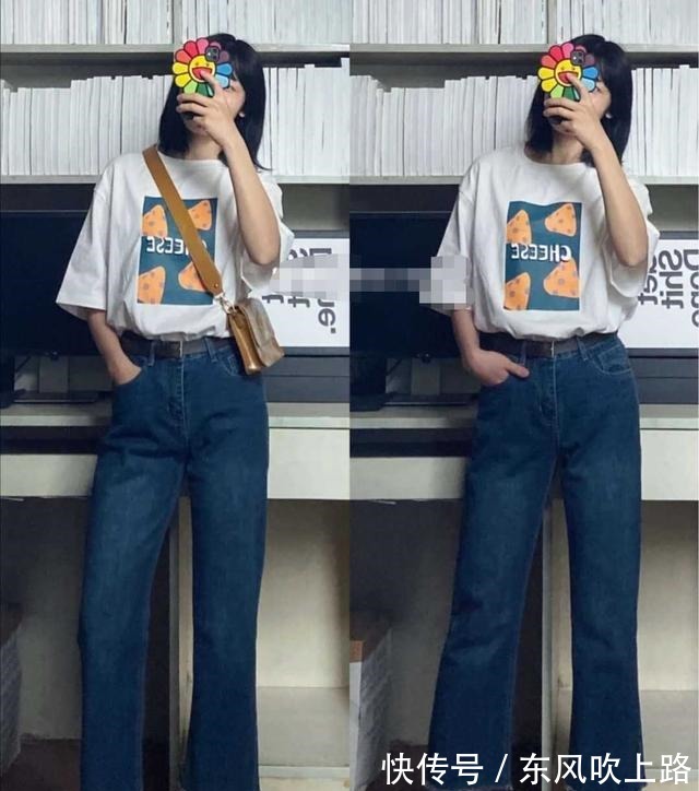 时尚穿搭 时尚穿搭腿粗的女生适合穿什么牛仔裤显瘦!