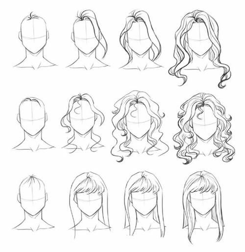 头发的绘画方法大集合，有你们要古风发型吗？