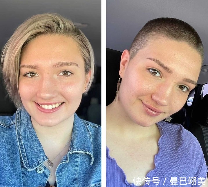 美女|18位美女换发型真大胆,直接剪成小寸头,变化真不小